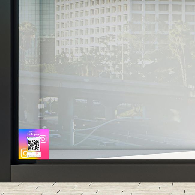 Shop windowFollow us on instagram QR Code