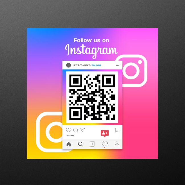Shop windowFollow us on instagram QR Code