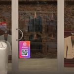 Shop windowFollow us on instagram QR Code, art 2