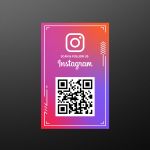 Αυτοκόλλητο, Follow us on instagram QR Code, art 3