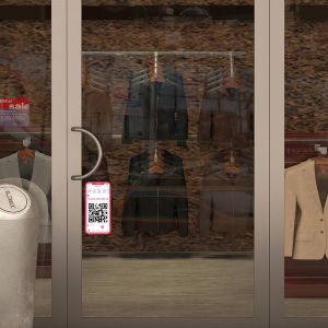 Shop windowFollow us on instagram QR Code, art 3