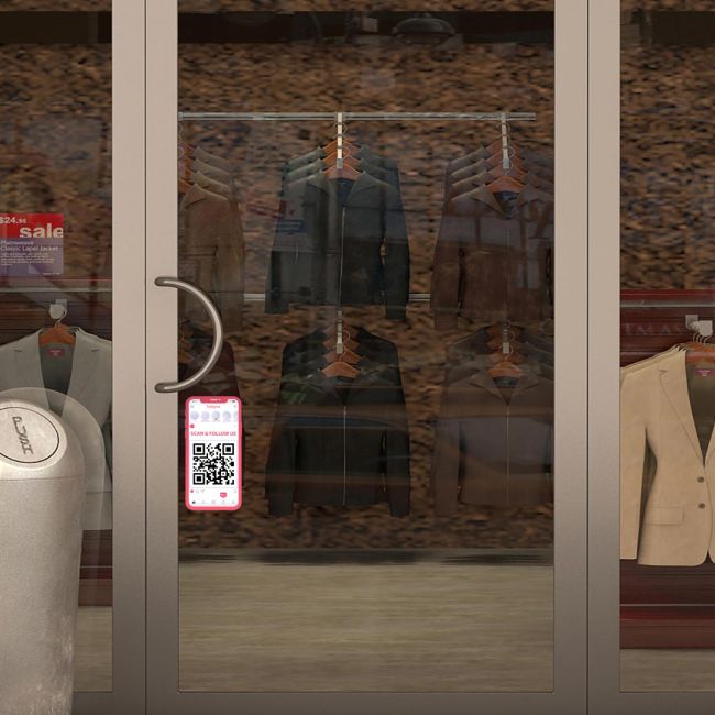 Αυτοκόλλητο, Follow us on instagram QR Code, art 4