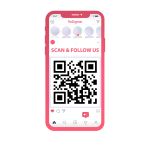 Shop windowFollow us on instagram QR Code, art 3