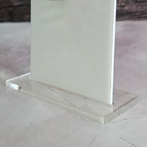 Plexiglass  bases for QR stand Plexiglass clear 5 mm