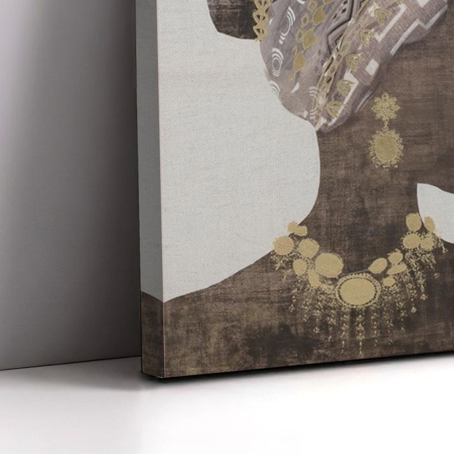 Canvas print African woman profile, two panels