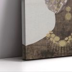 Canvas print, African woman profile III