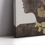 Canvas print, African woman profile IV