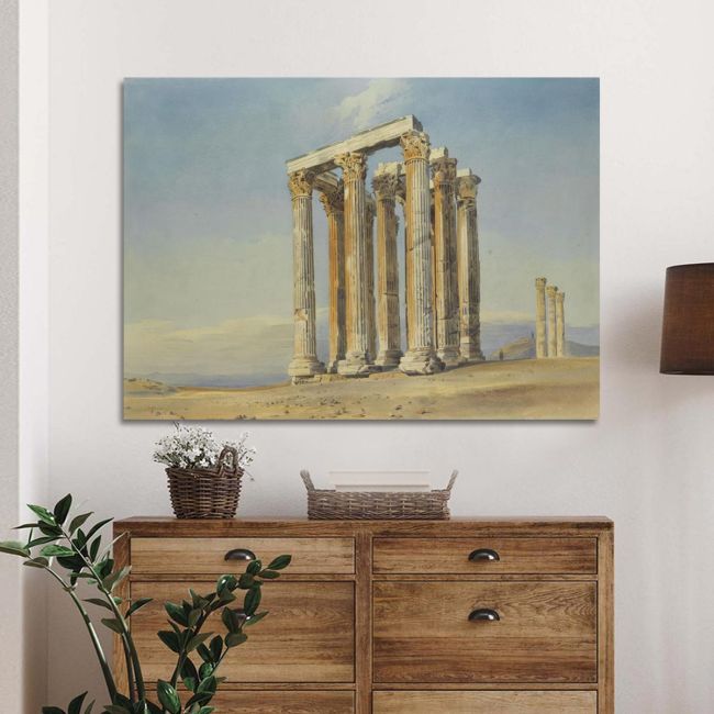 Canvas print The temple of Olympian Zeus,Thomas Cromek