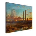 Canvas print Ruins of the Temple of Artemis, Hildebrandt Eduard