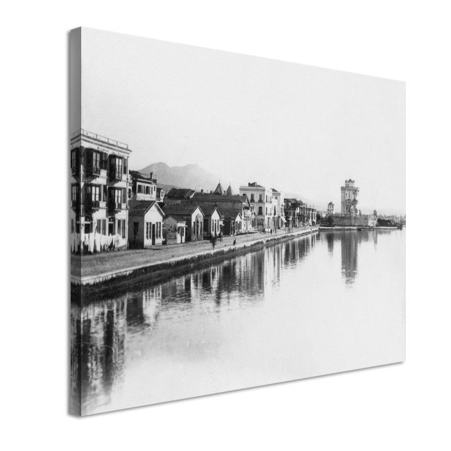 Canvas print Thessaloniki, White Tower 1900