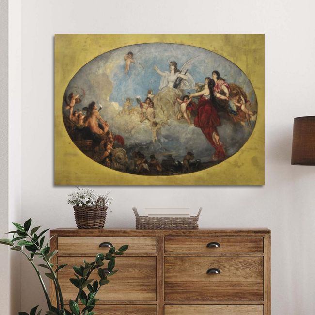 Canvas print The liberal arts with their spirits, Gizis