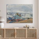 Canvas print Boats on the beach, Roilos