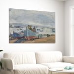 Canvas print Boats on the beach, Roilos