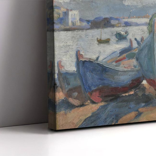 Canvas print Boats on the beach, Roilos