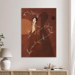 Canvas print Woman and her shadow