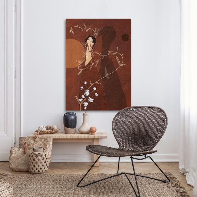 Πίνακας σε καμβά Woman and her shadow