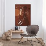 Canvas print Woman and her shadow