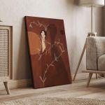 Canvas print Woman and her shadow