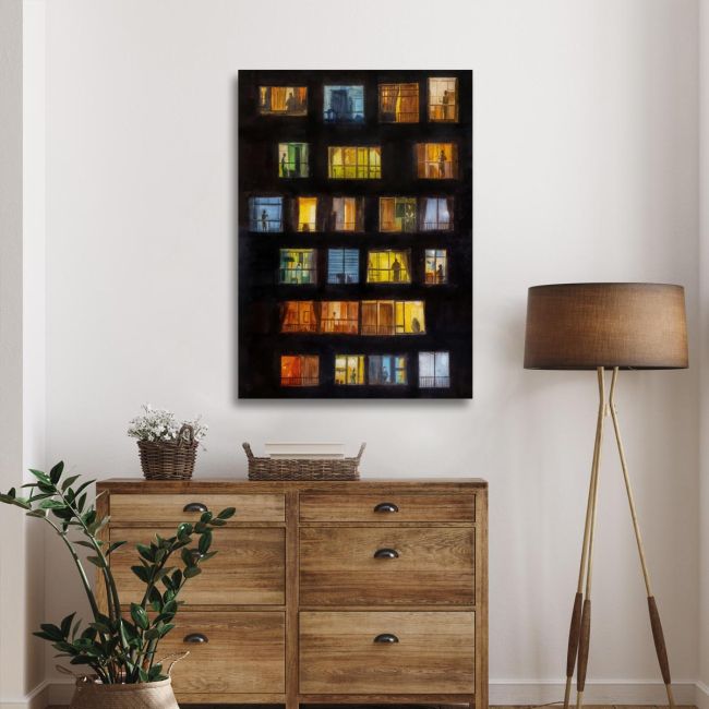 Canvas print Suburban evening