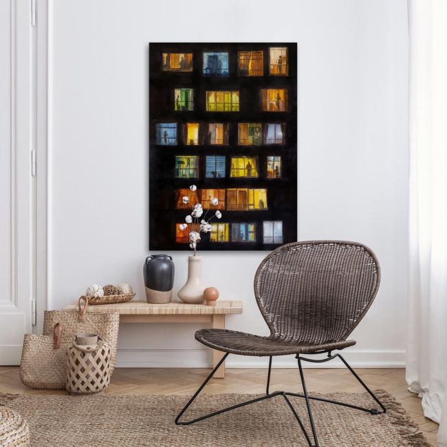 Canvas print Suburban evening