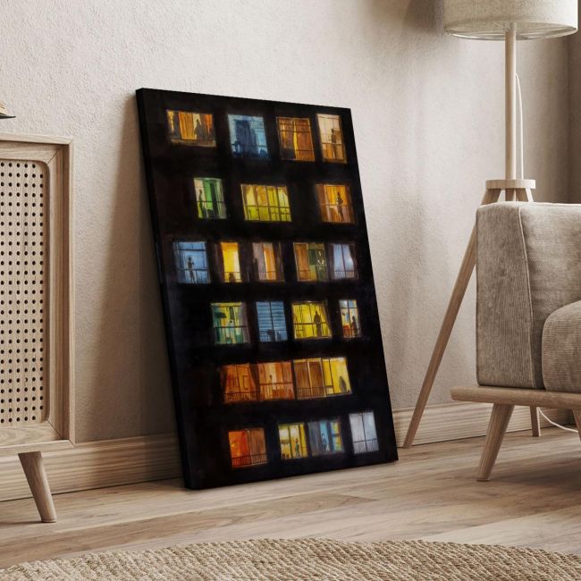 Canvas print Suburban evening