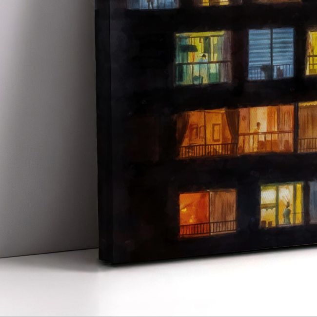 Canvas print Suburban evening