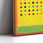 Πίνακας ζωγραφικής Dequalinium over yellow reart (original Hirst and Rothko)