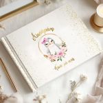 Wishes book, Golden circles with animal and flowers