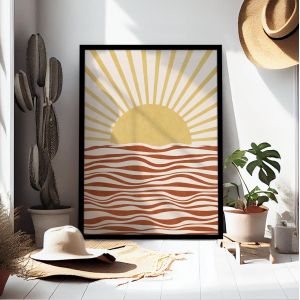 Setting sun, poster