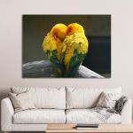 Canvas print Lovebirds