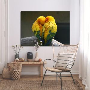 Canvas print Lovebirds 2