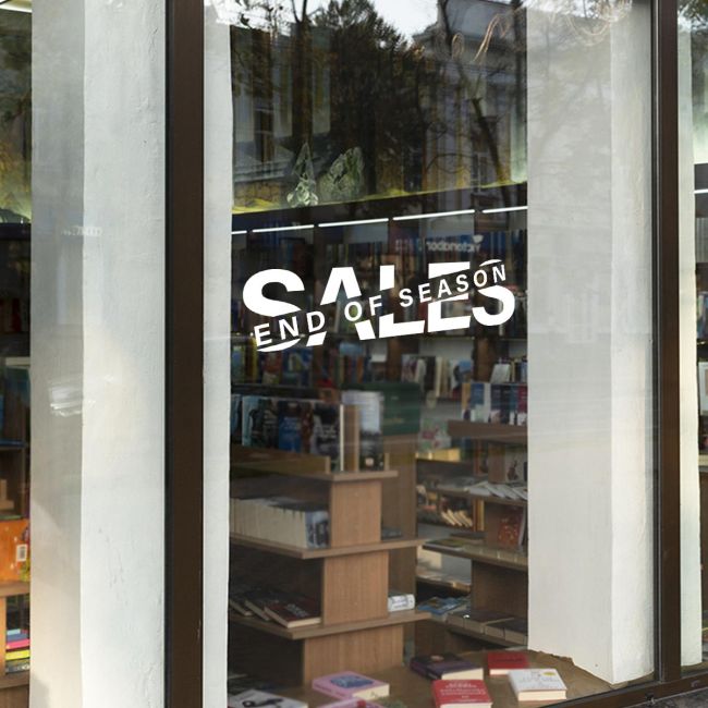 Shop window End of Season Sales