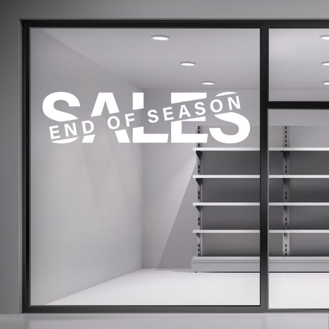 Shop window End of Season Sales