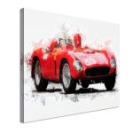 Πίνακας σε καμβά Vintage Ferrari Καμβάς τελαρωμένος Όψη 4