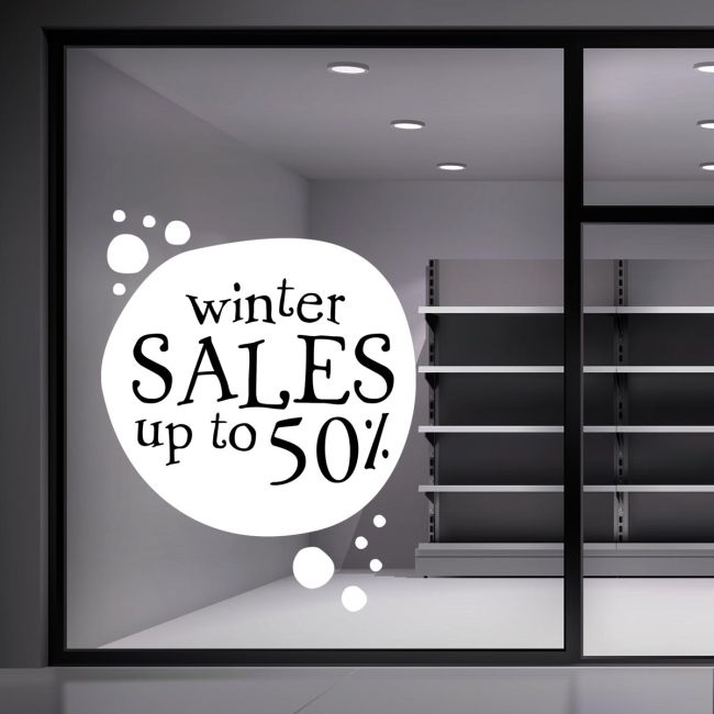 Αυτοκόλλητο Εκπτώσεων Winter Sales, art 16