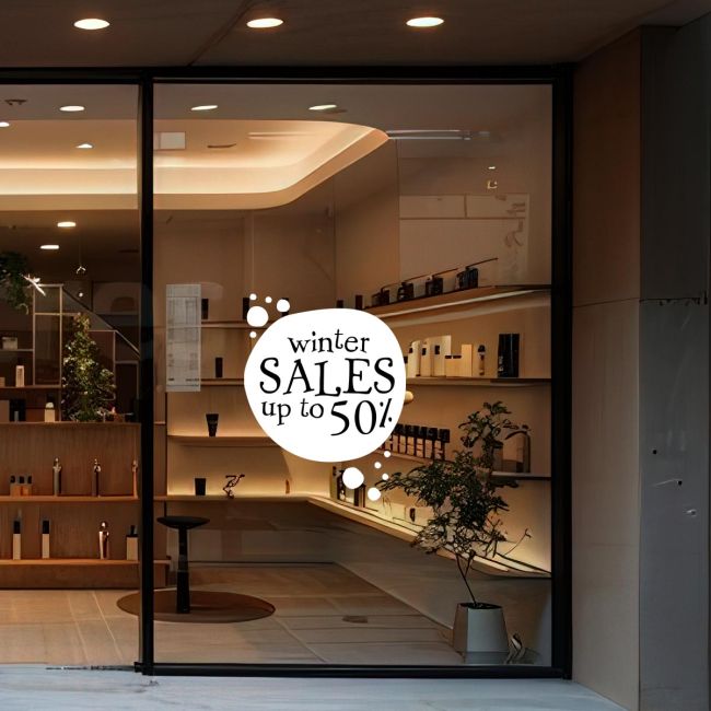 Αυτοκόλλητο Εκπτώσεων Winter Sales, art 16