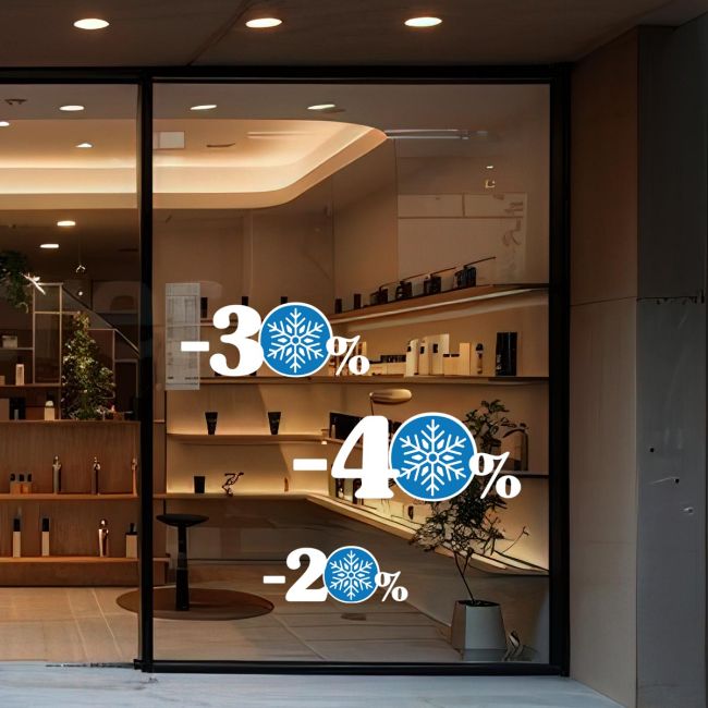 Αυτοκόλλητο Εκπτώσεων Winter Sales, art 18