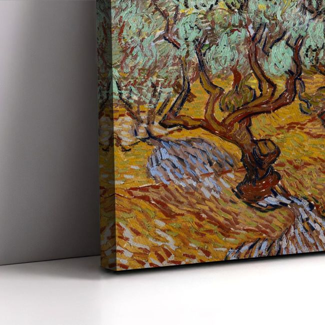 Πίνακας ζωγραφικής Olive trees under sun Vincent van Gogh Καμβάς τελαρωμένος Όψη 5