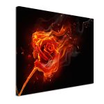 Canvas print Burning rose Framed canvas View 4