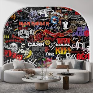 Wallpaper Self adhesive, Bands logos 2
