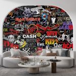 Wallpaper Self adhesive, Bands logos