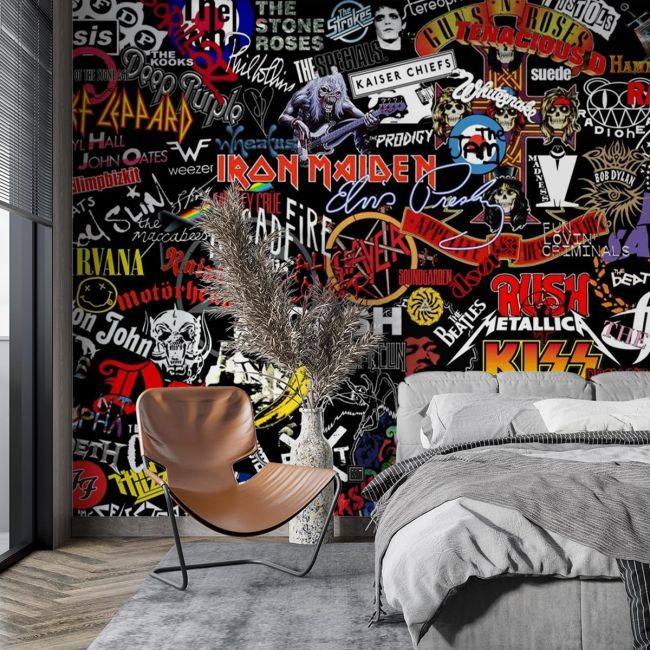 Wallpaper Self adhesive, Bands logos