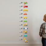 Animals on a ladder height stickers