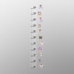 Disanosaurs height stickers