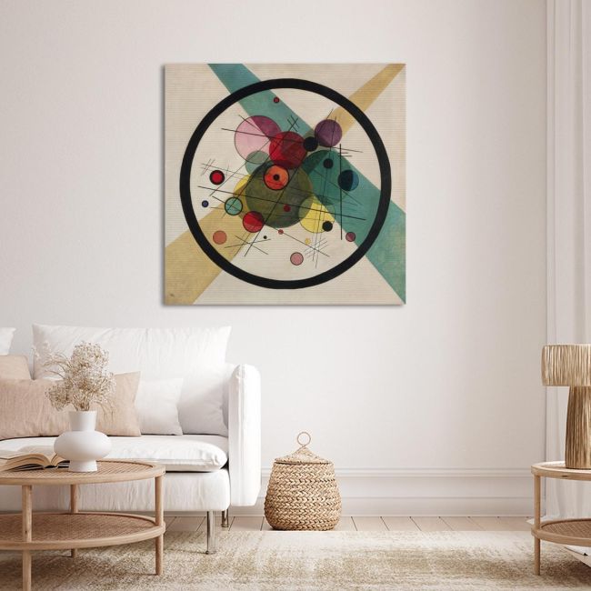 Πίνακας ζωγραφικής Circles in a circle, Kandinsky W.