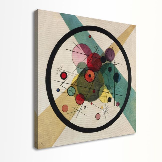 Canvas print Circles in a circle, Kandinsky W.