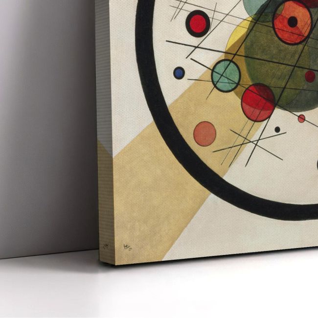 Canvas print Circles in a circle, Kandinsky W.