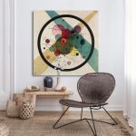 Πίνακας ζωγραφικής Circles in a circle, Kandinsky W.