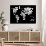 Canvas print Colorful world with words