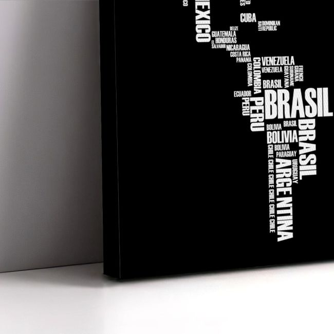 Canvas print Colorful world with words